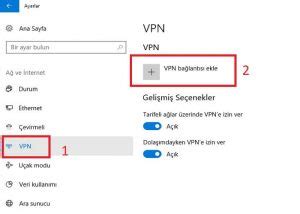 Windows 10’da VPN Ayarları Nasıl Yapılır?